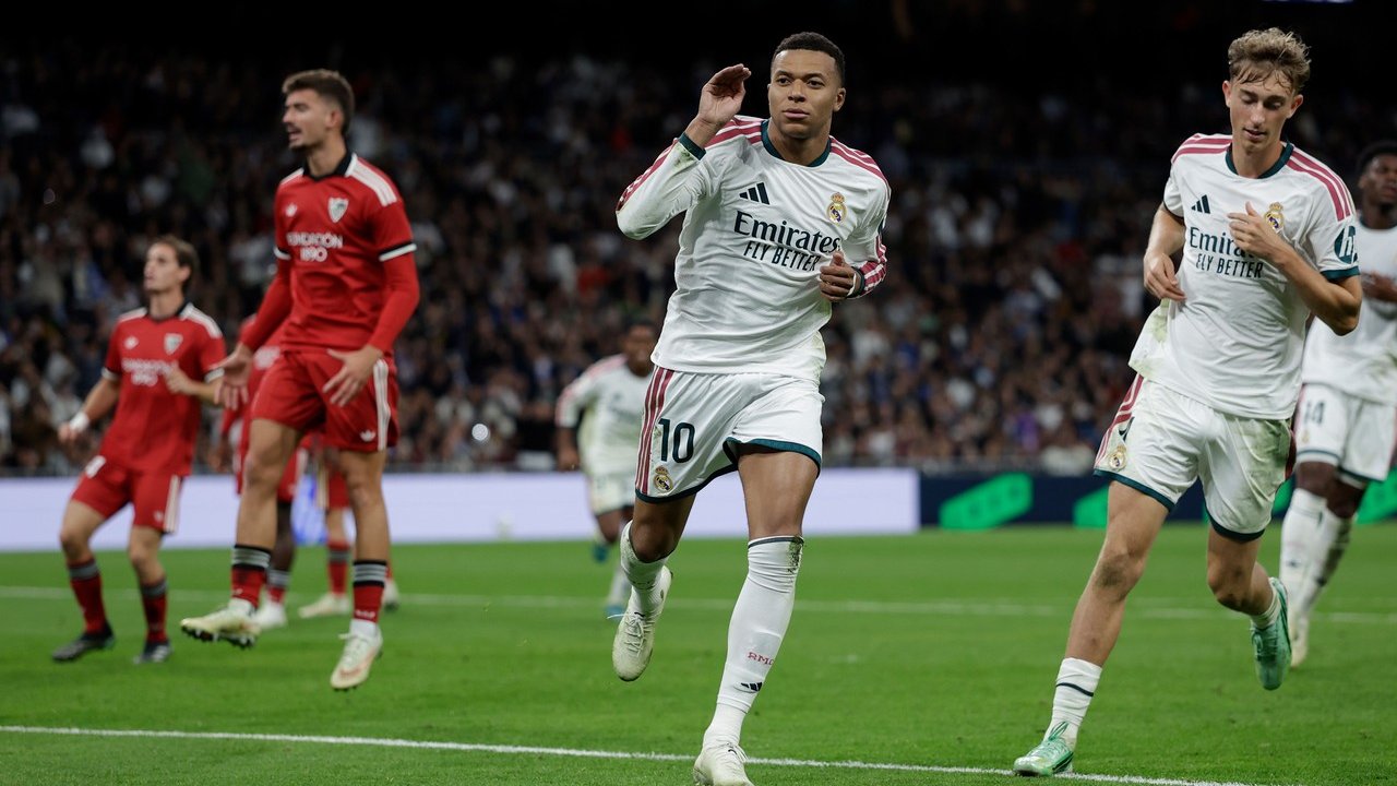 Real Madrid Pesta Gol ke Gawang Sevilla, Mbappe Cetak Brace
